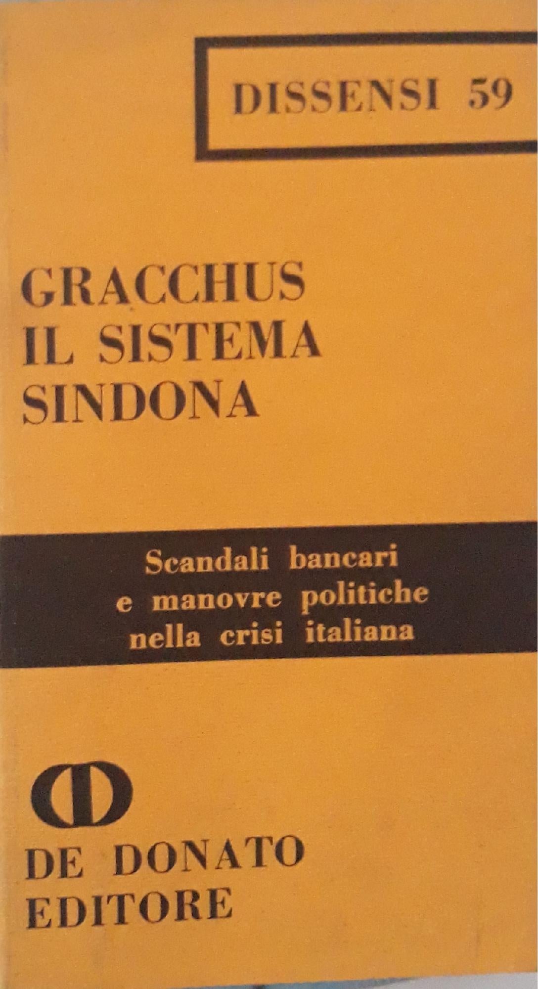 Il sistema Sindona - copertina