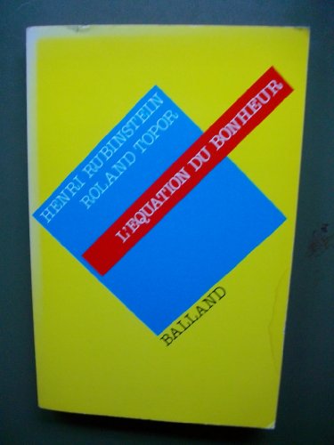 L'Équation du bonheur - copertina