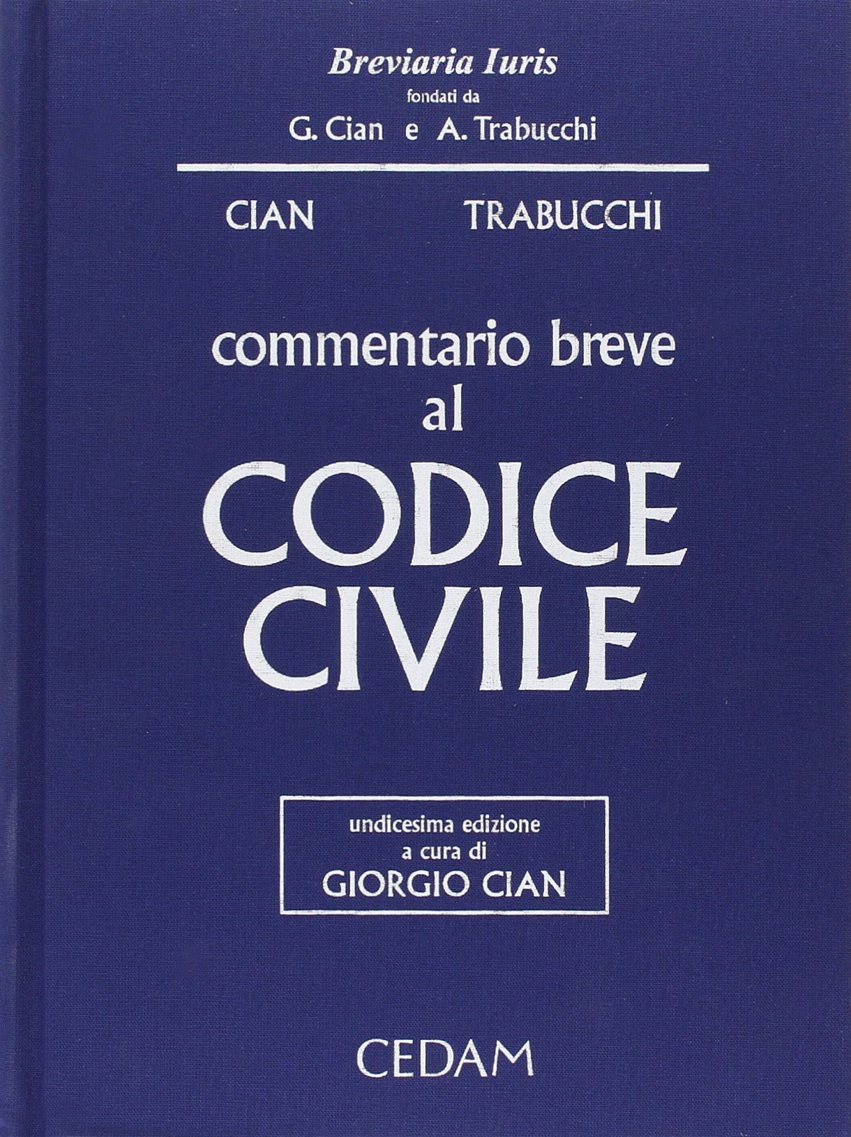 Commentario breve al codice civile - copertina