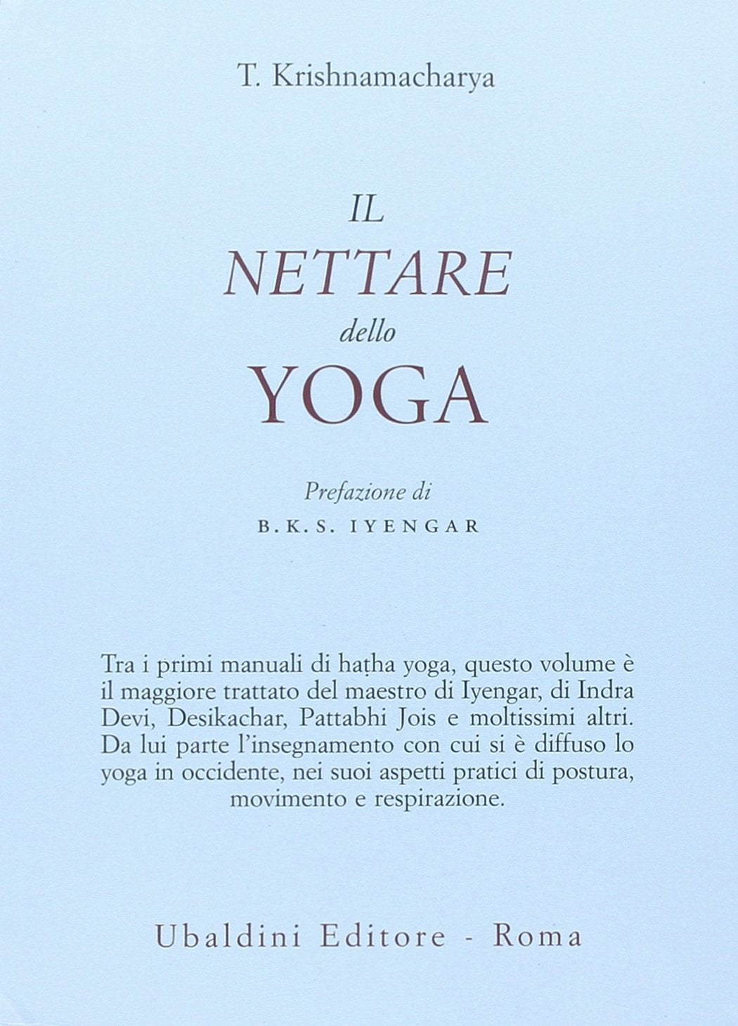 Il nettare dello yoga - copertina