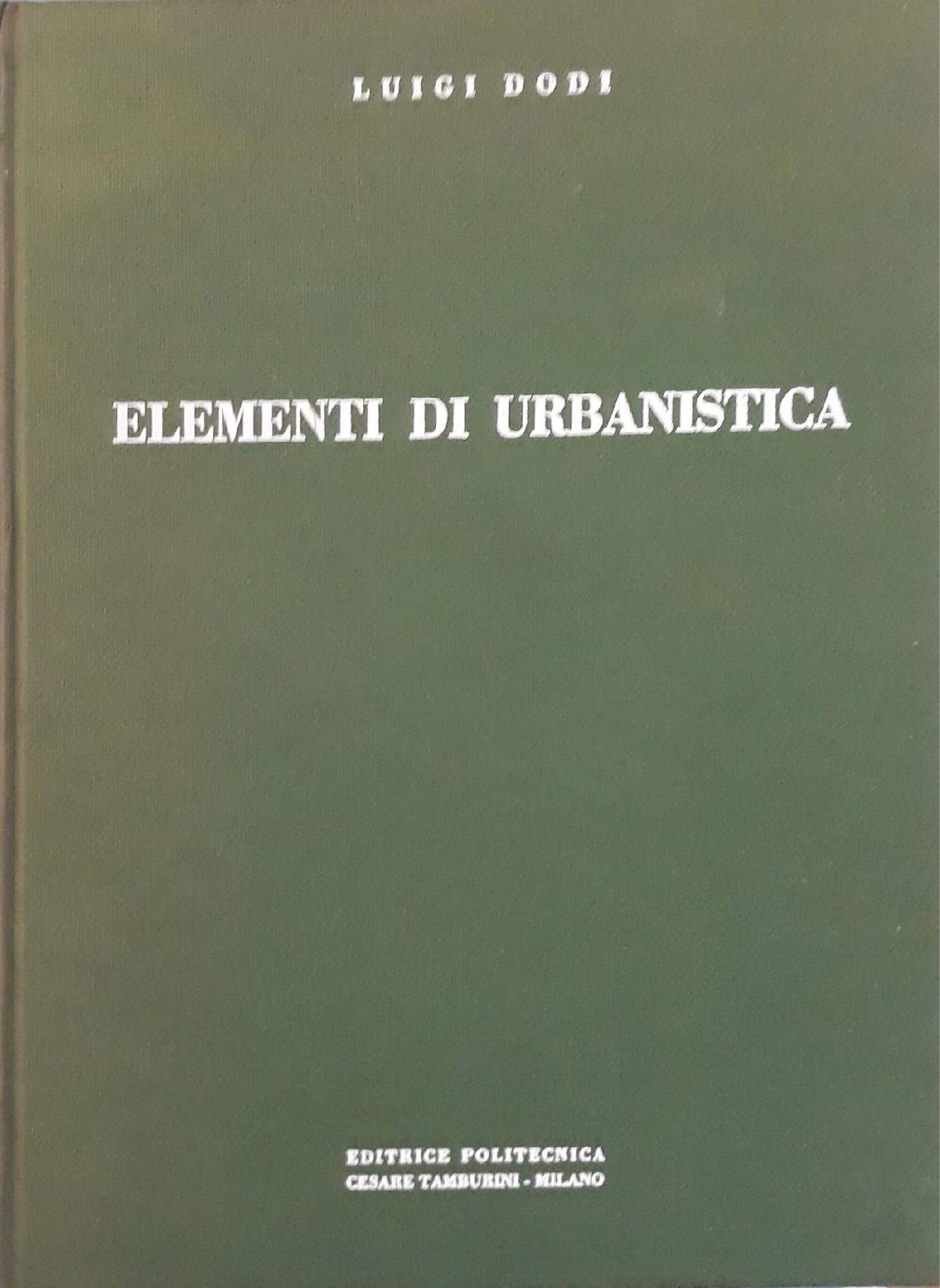 Elementi di Urbanistica - copertina