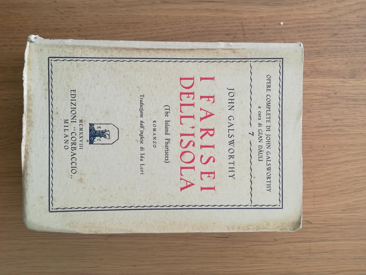 I farisei dell'isola - copertina