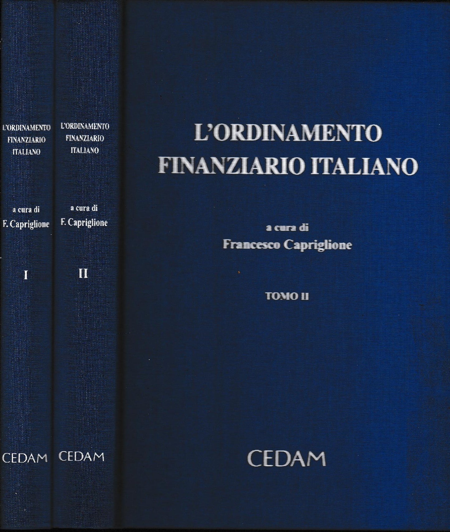 L'ordinamento finanziario italiano. Due volumi. - copertina