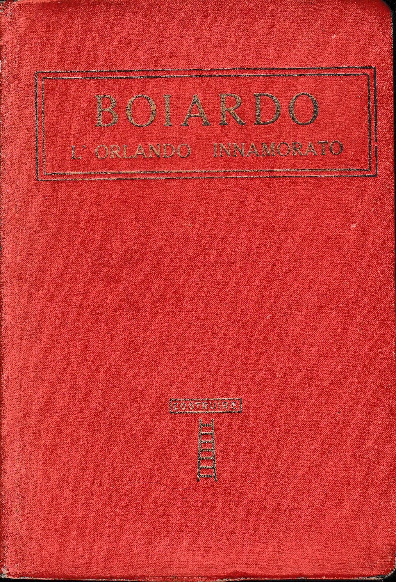 L'Orlando innamorato, vol 1°. - copertina