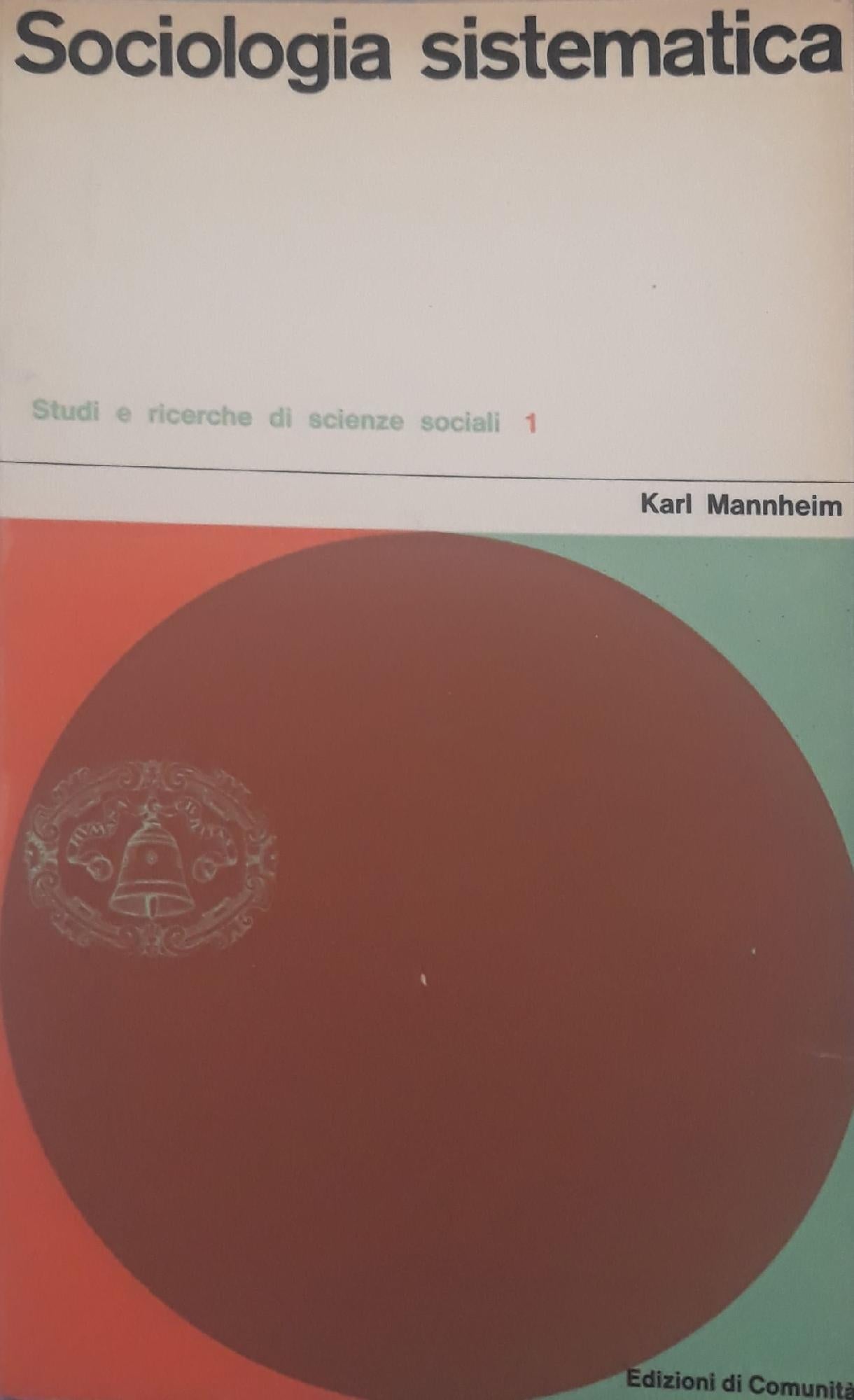 Sociologia sistematica - copertina