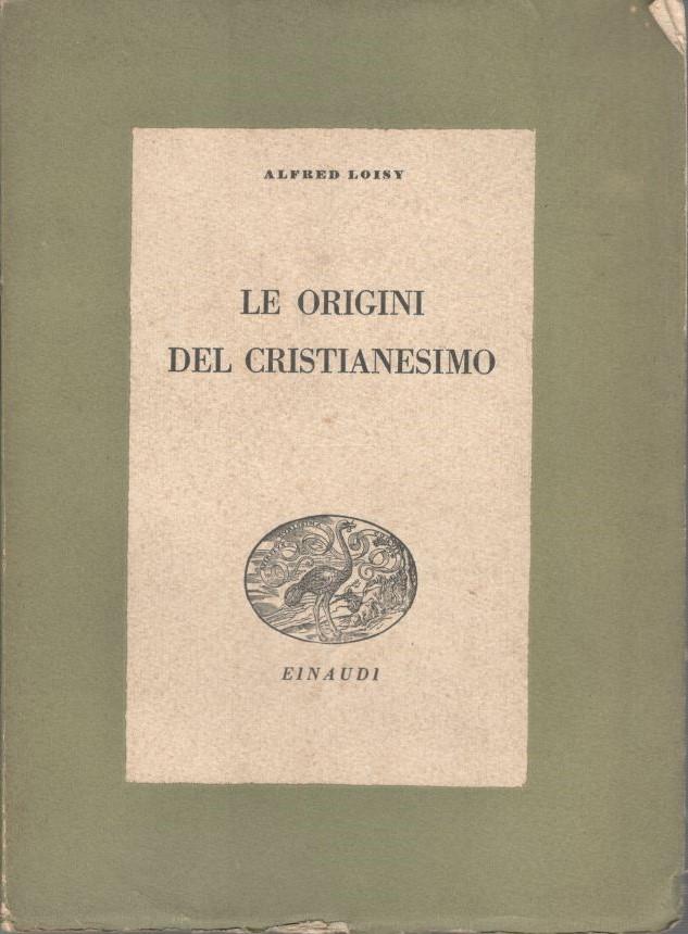 Le origini del Cristianesimo - copertina