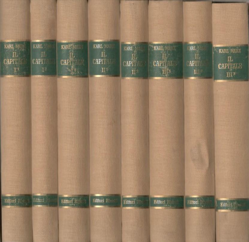 Il Capitale, critica dell'economia politica. Otto volumi - copertina