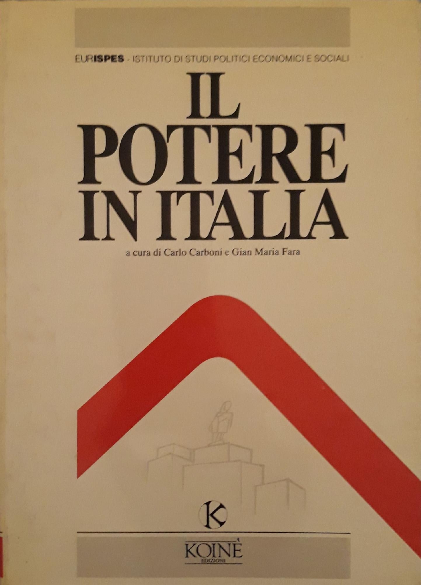 Il potere in Italia - copertina