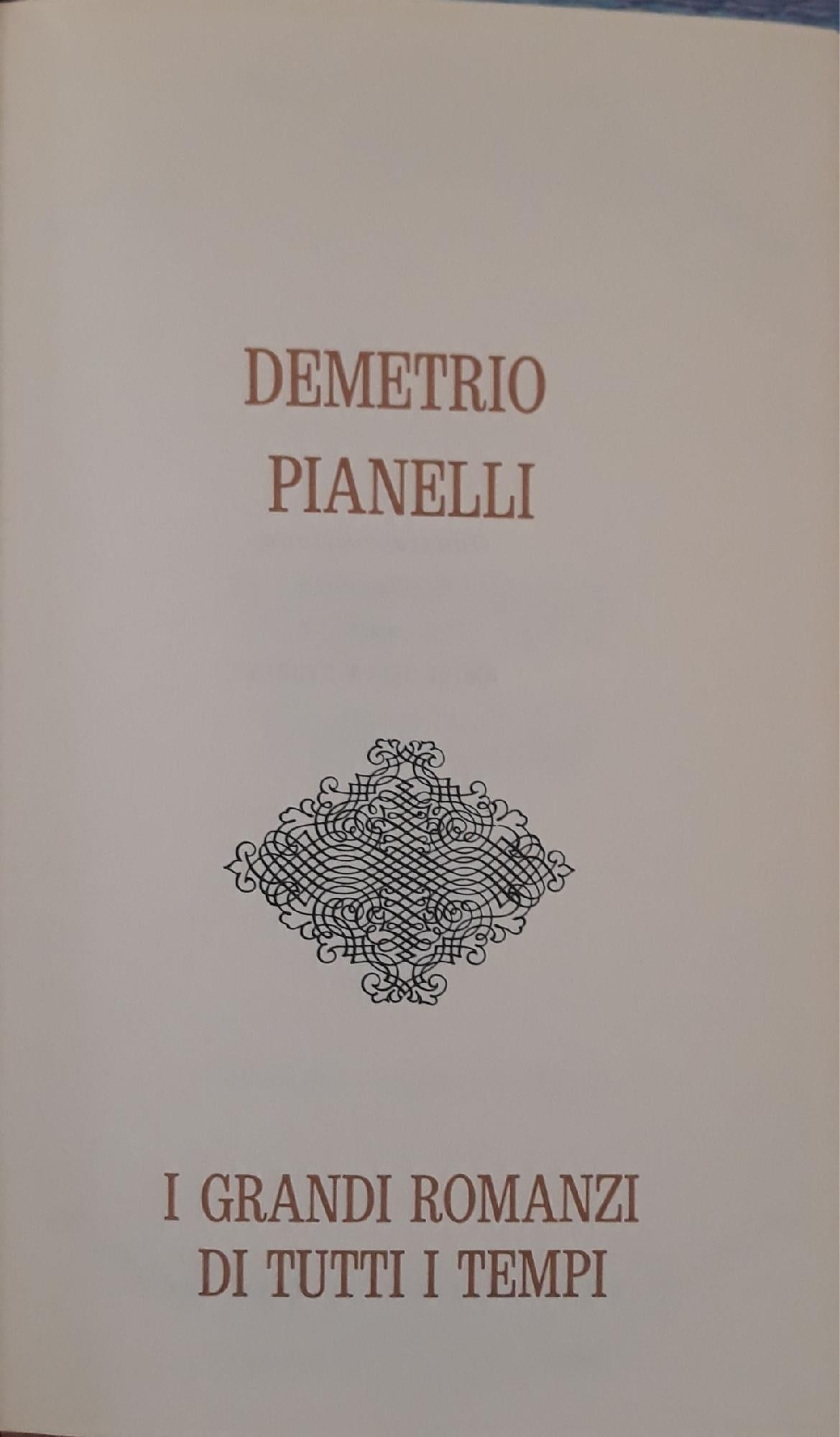 Demetrio Pianelli - copertina