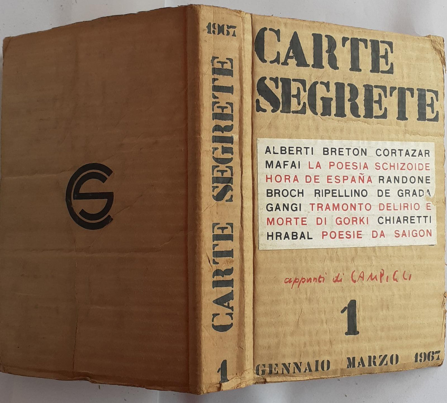 Carte segrete 1 - copertina