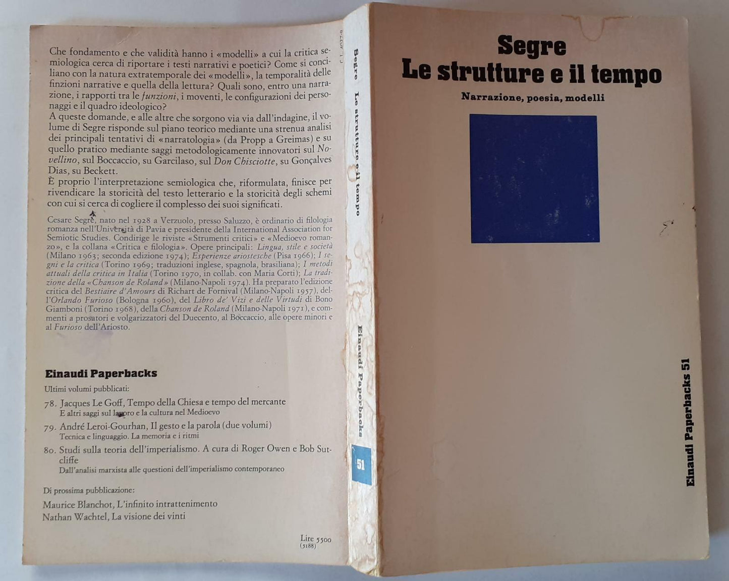 Le strutture e il tempo - copertina