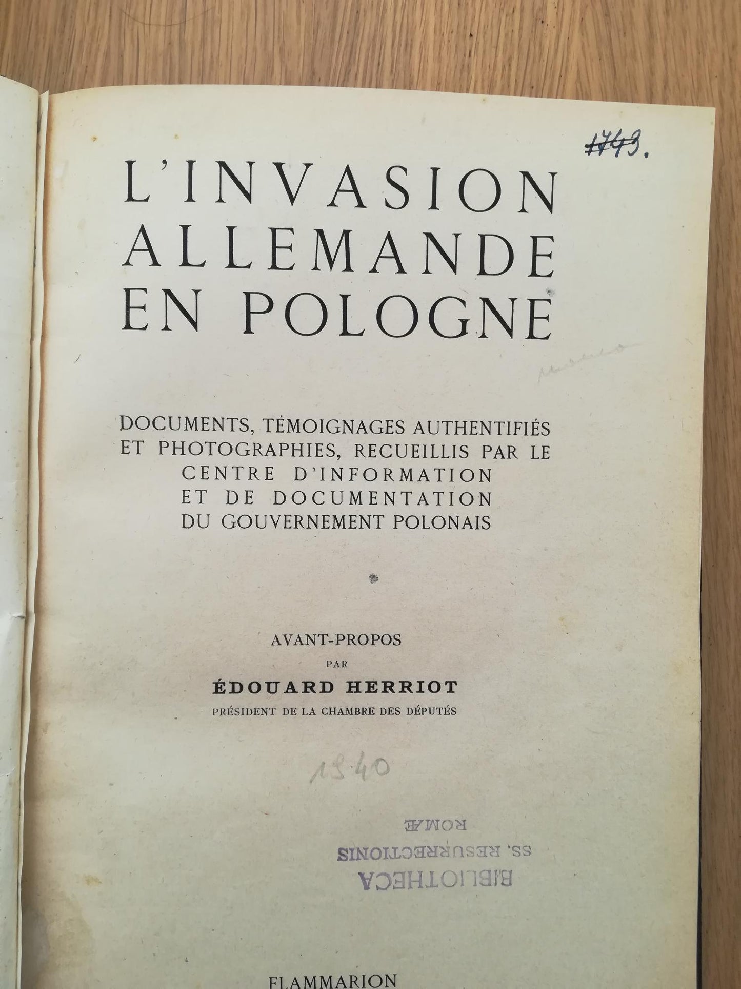 L'invasion Allemande en Pologne - copertina