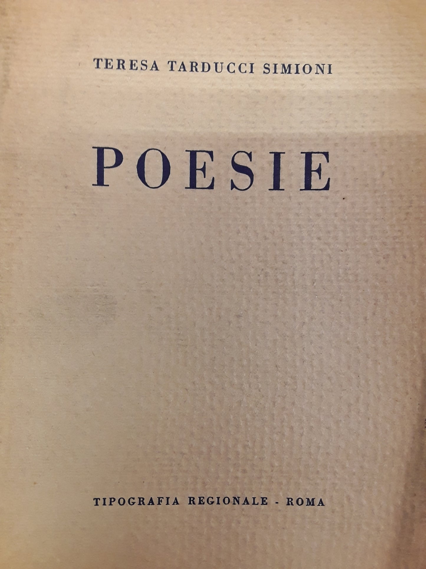 Poesie - copertina