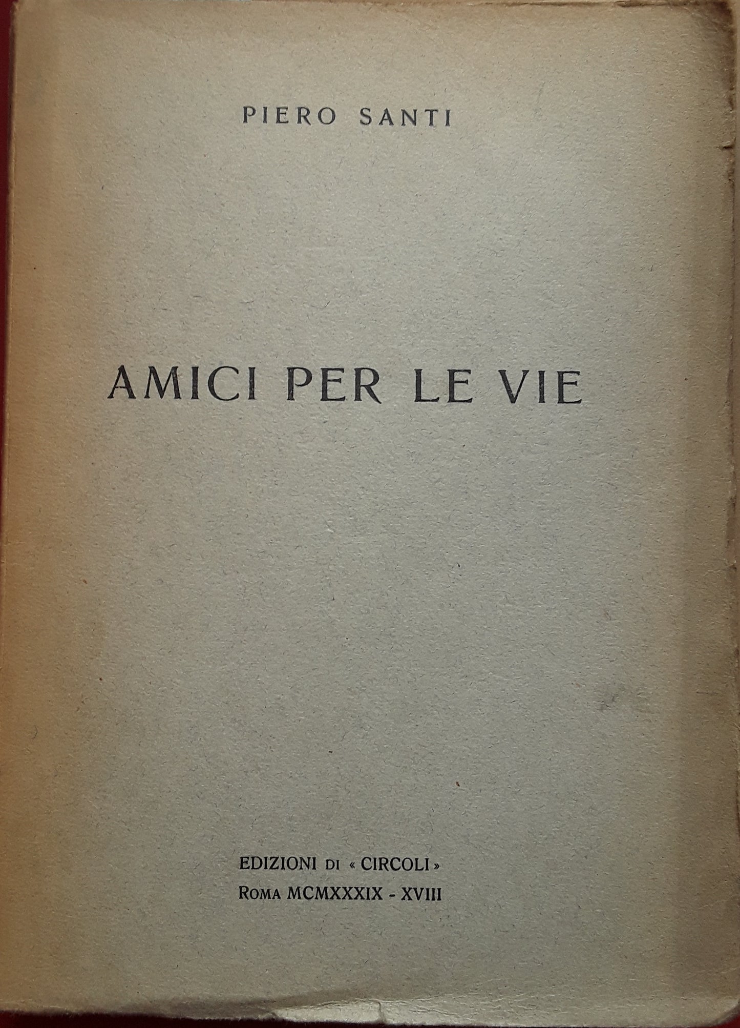 Amici per le vie - copertina