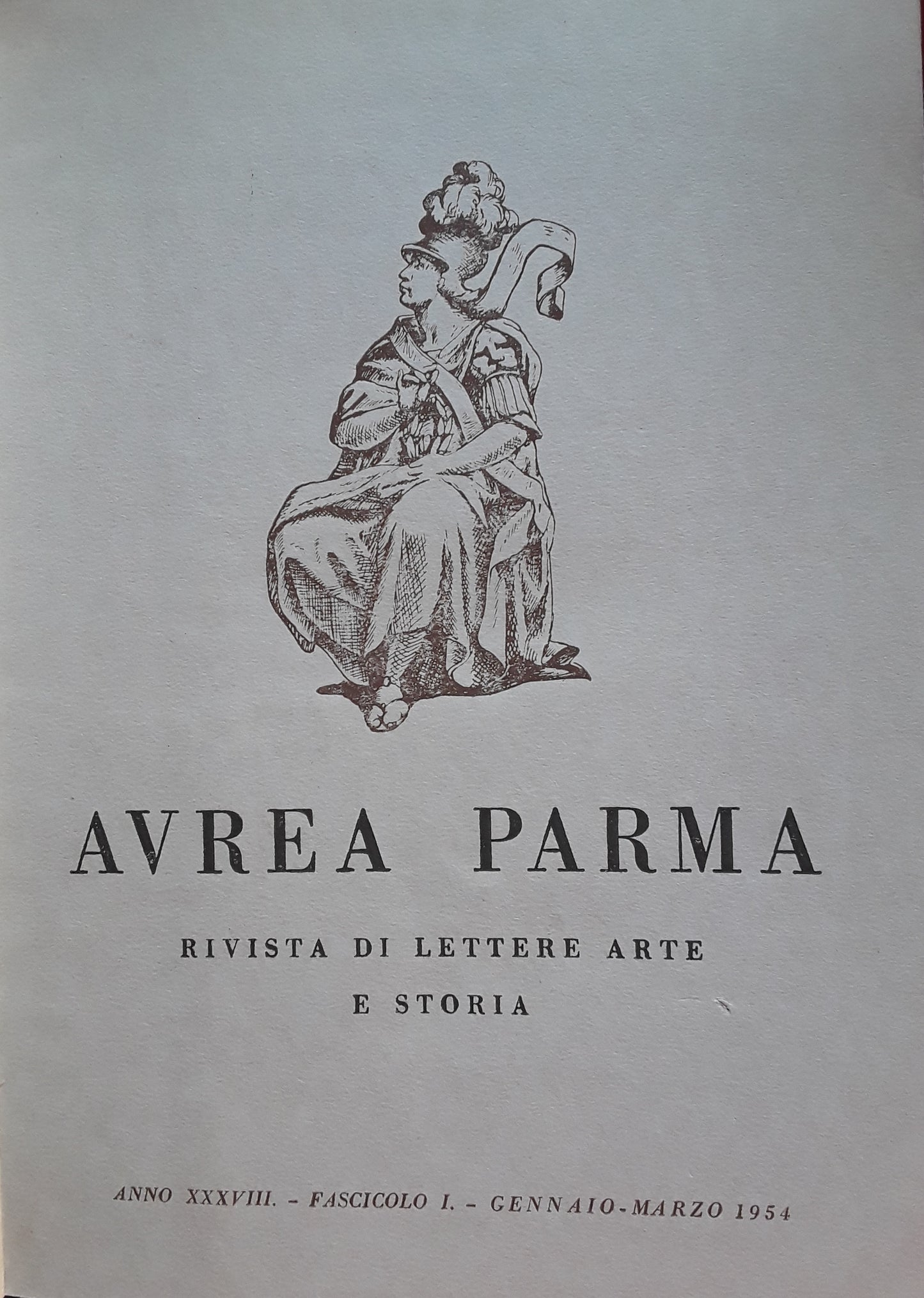 Avrea Parma. Rivista di lettere arte e storia. Annata completa 1954 - copertina