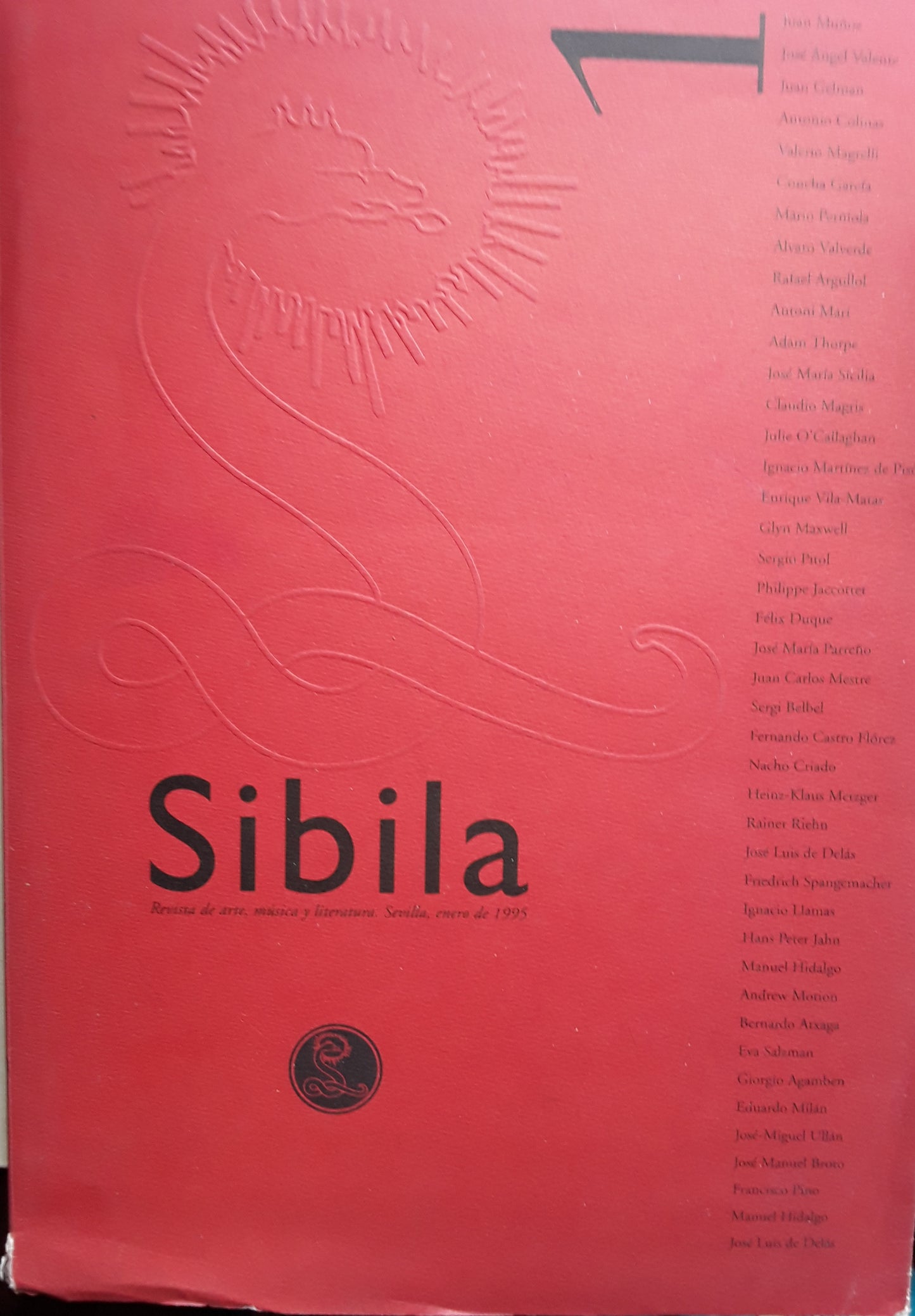 Sibila. Revista de arte,musica y literatura. N.1 - copertina