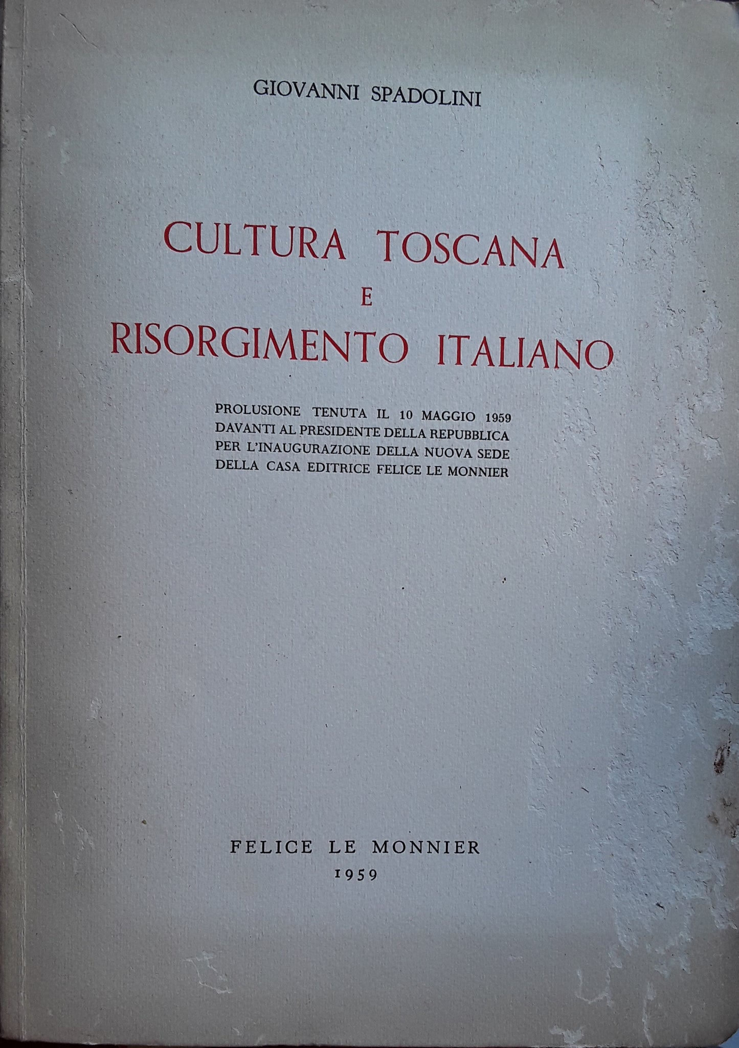 Cultura toscana e risorgimento italiano - copertina