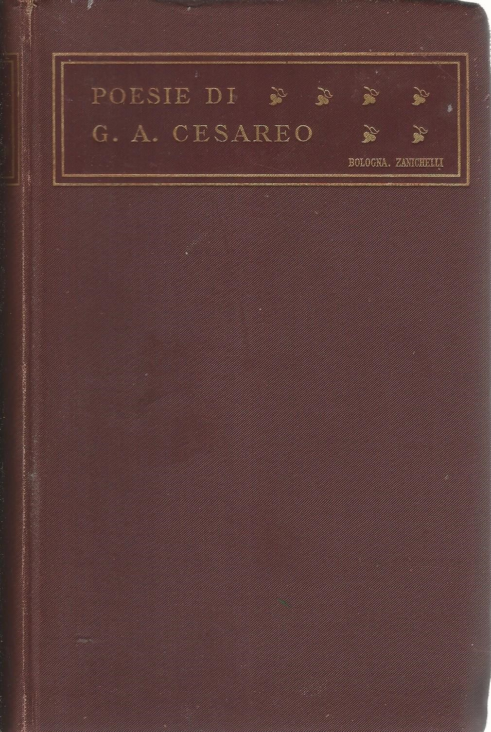 Poesie di G.A Cesareo - copertina