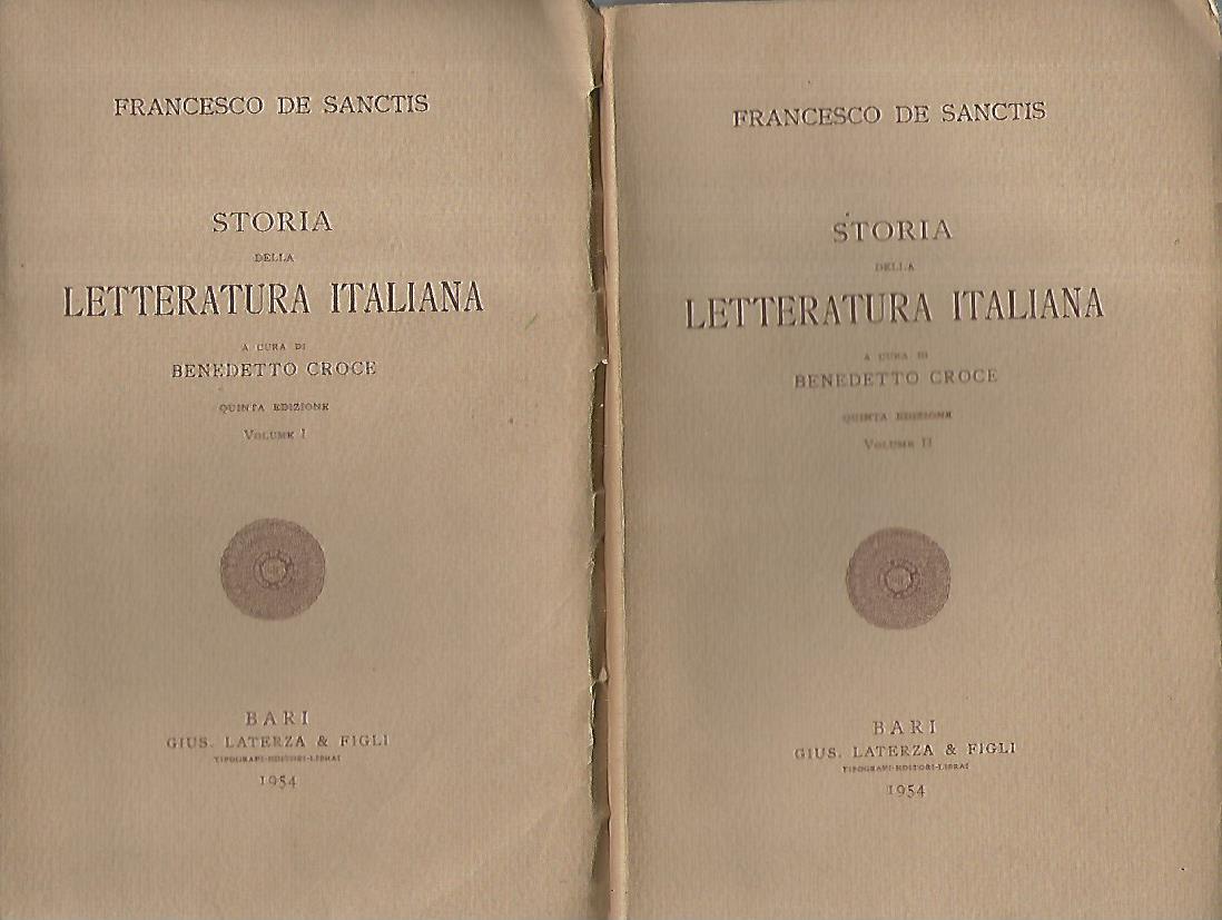 Storia della letteratura italiana. Volume 1-2 - copertina