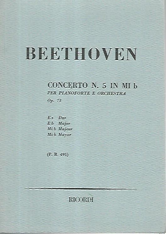 Beethoven. Concerto n.5 in MI b per pianoforte e orchestra. Op. 73 - copertina