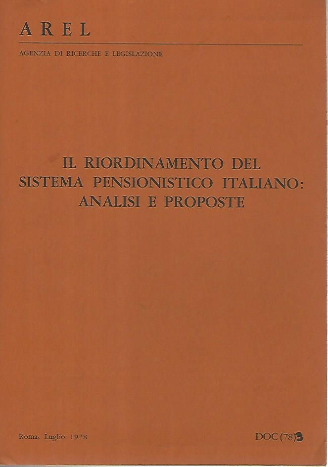 Il riordinamento del sistema italiano:analisi e proposte - copertina