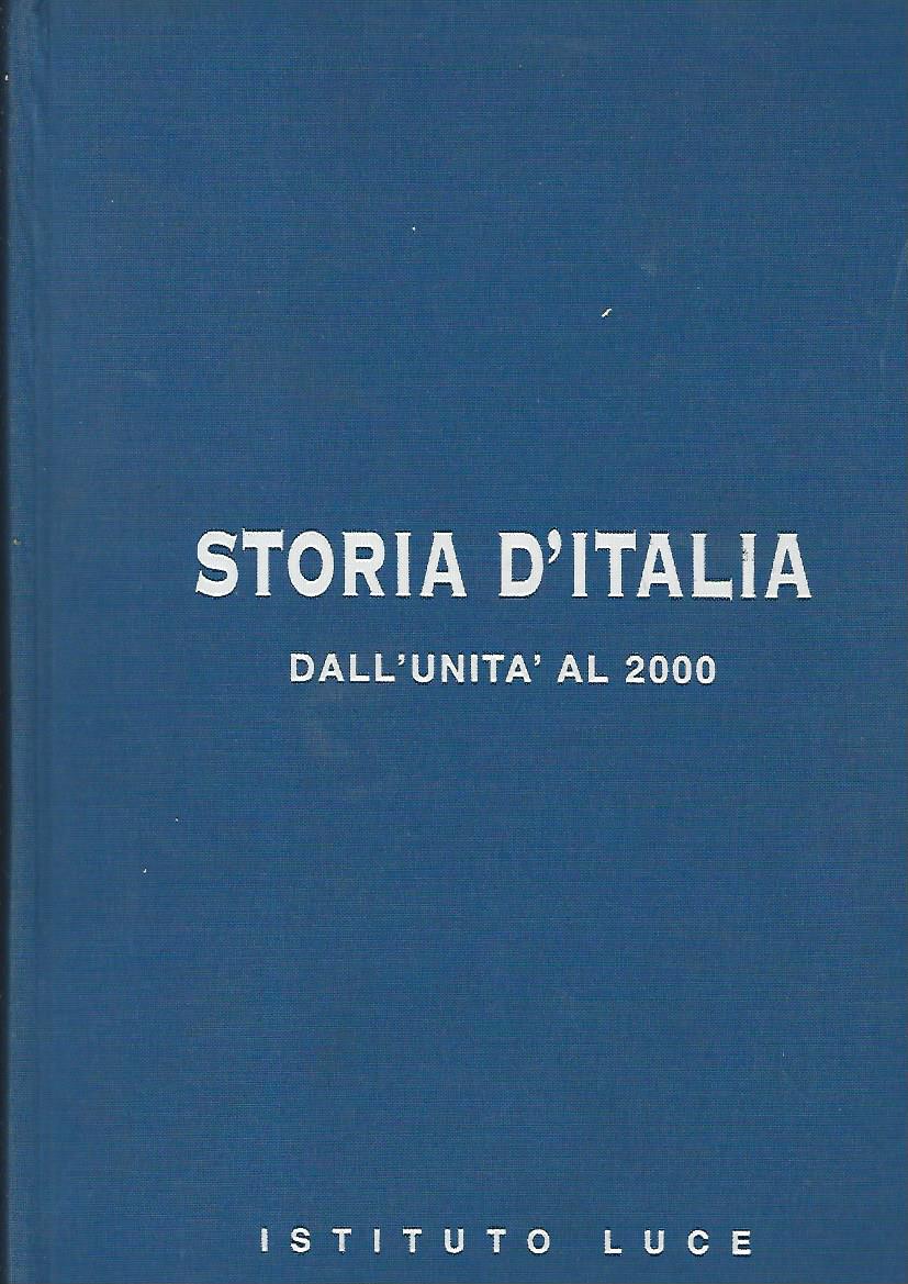 Storia d'Italia dall'unità al 2000 - copertina
