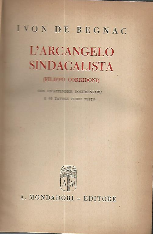L'arcangelo sindacalista - copertina