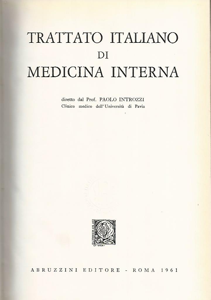 Trattato di medicina interna.Malattie del sangue e degli organi emopoietici. Malattie del sangue reticolo-istiocitario. Parte 1-2-3 - copertina