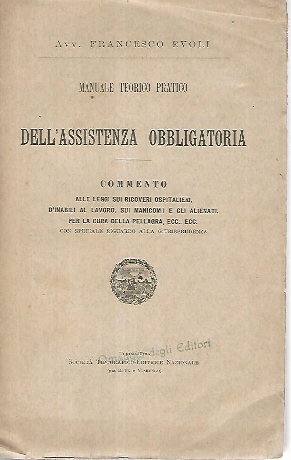Manuale teorico pratico dell'assistenza obbligatoria - copertina