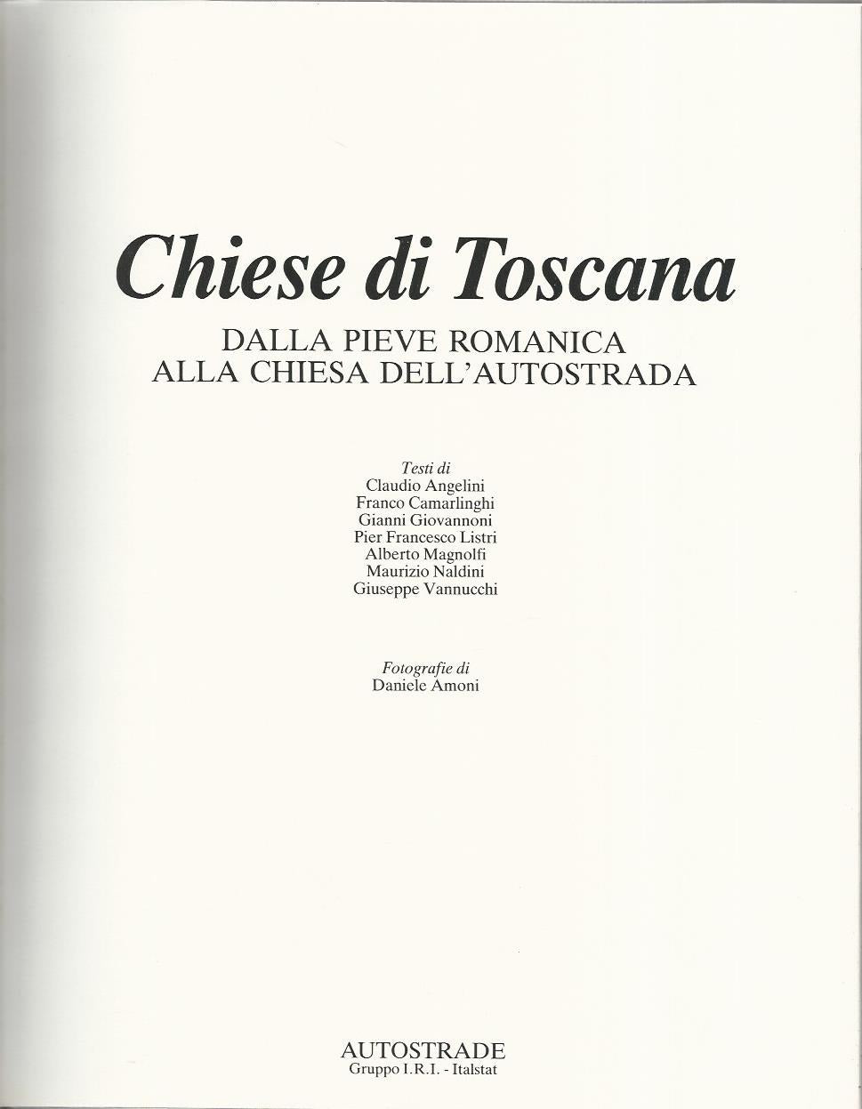 Chiese di Toscana - Dalla Pieve romanica alla chiesa dell'autostrada - copertina