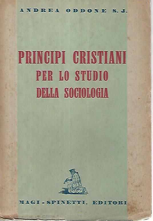 Principi cristiani per lo studio della sociologia - copertina