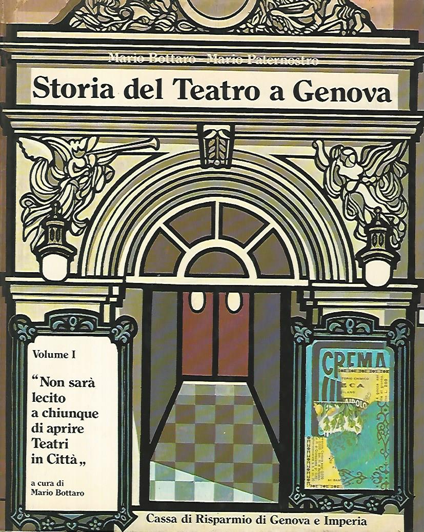 Storia del teatro a Genova. Volumi 1-2 - copertina