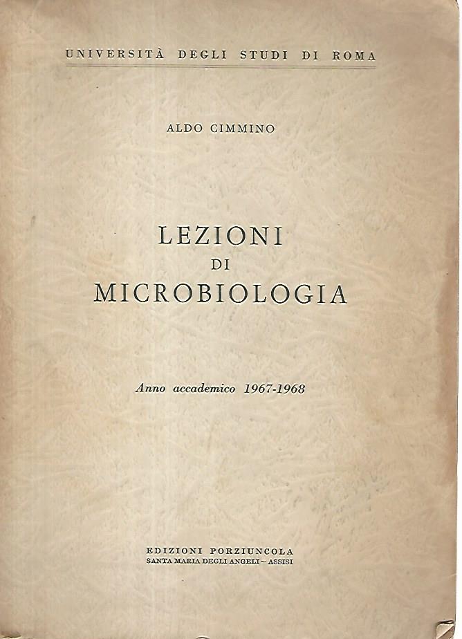 Lezioni di microbiologia. Anno accademico 1967-1968 - copertina