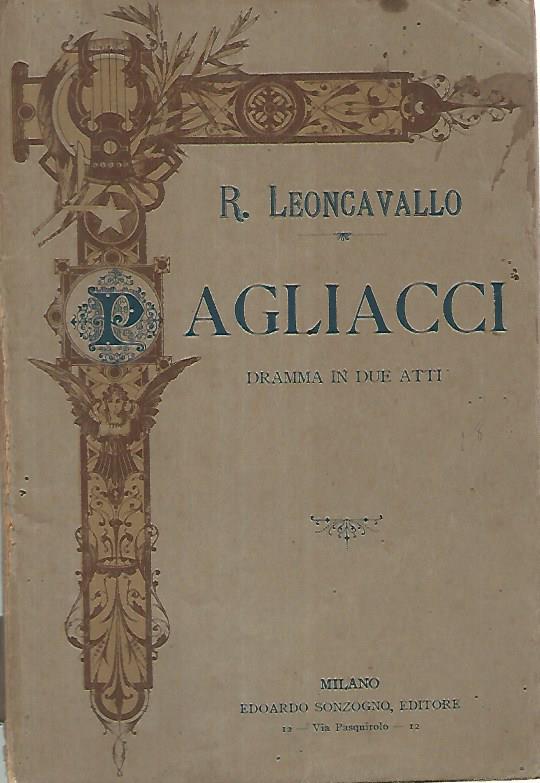 Agliacci. Dramma in due atti - copertina