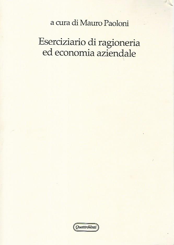 Eserciziario di ragioneria ed economia aziendale - copertina