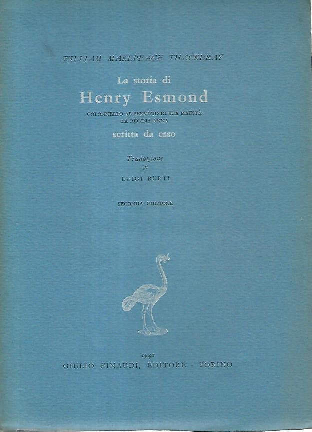 La storia di Henry Esmond - copertina