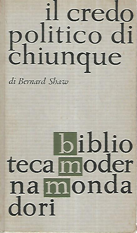 Il credo politico di chiunque - copertina
