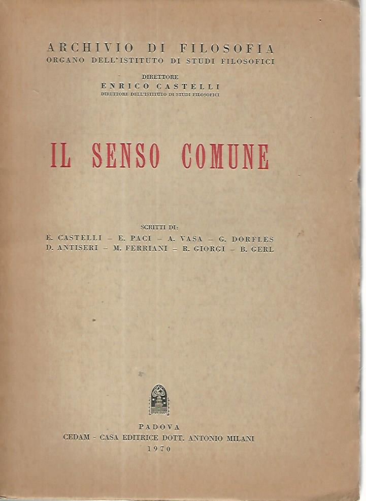 Il senso comune - copertina