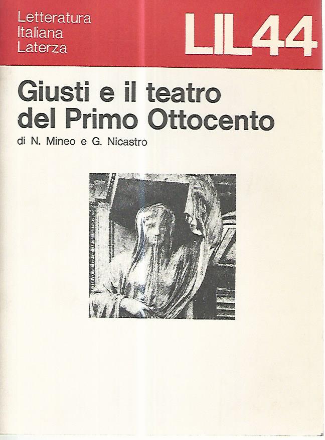 Giusti e il teatro del primo ottocento - copertina