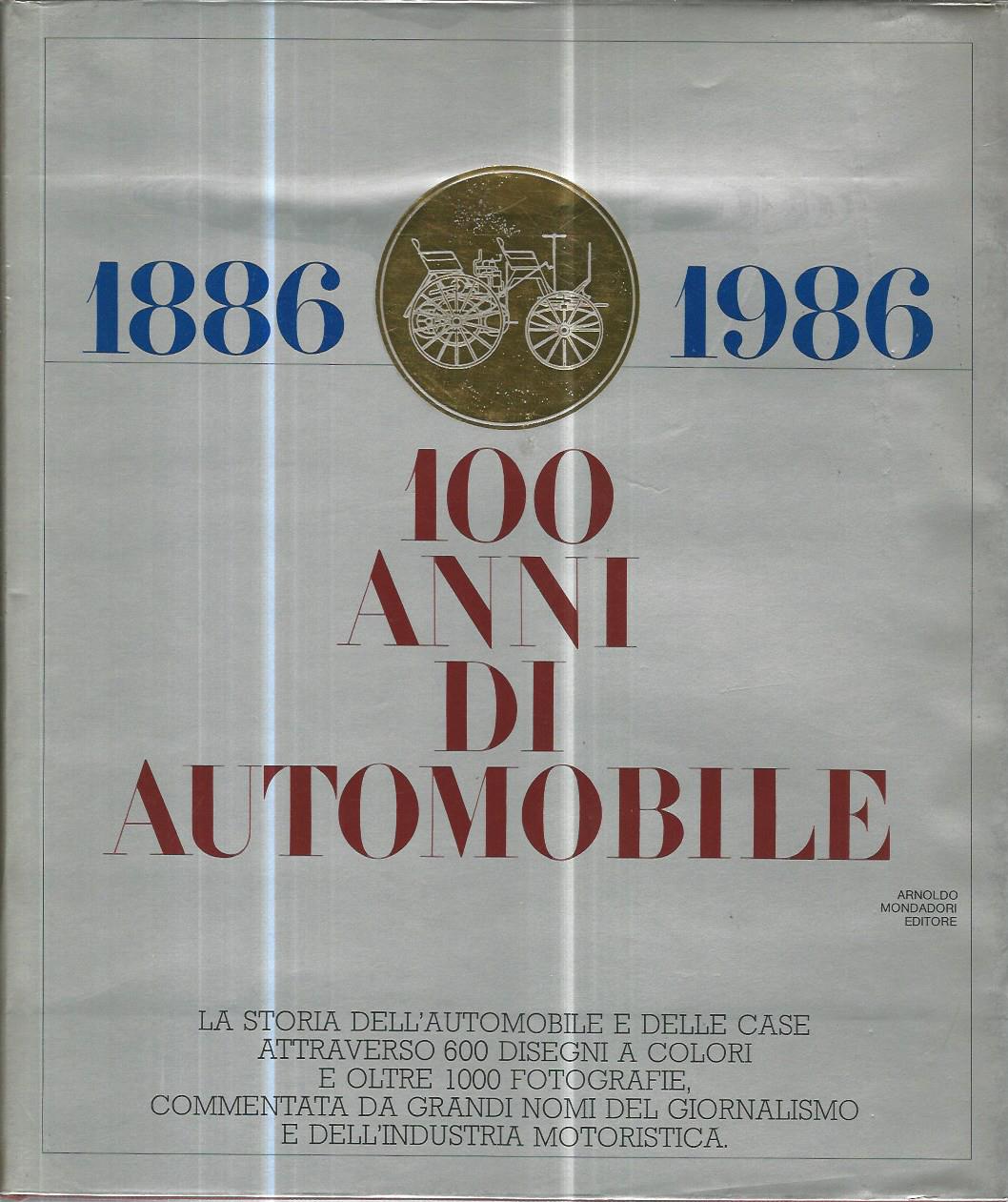1886-1986 100 anni di automobili - copertina