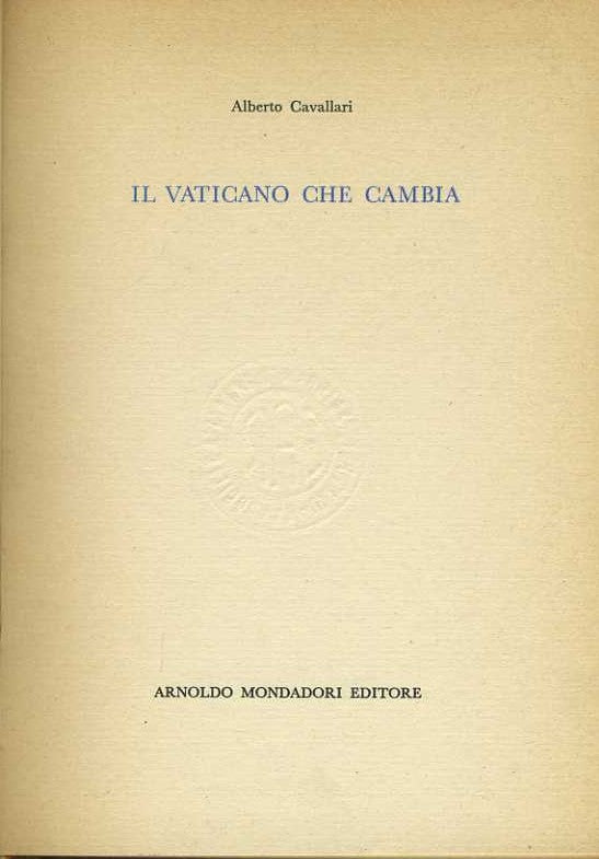 Il vaticano che cambia - copertina