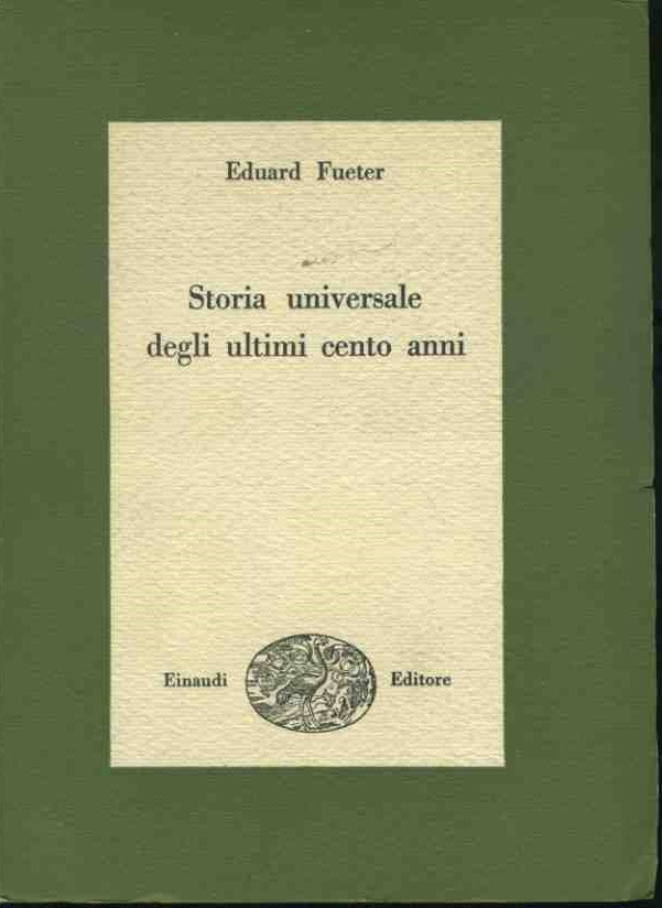 Storia universale degli ultimi cento anni - copertina
