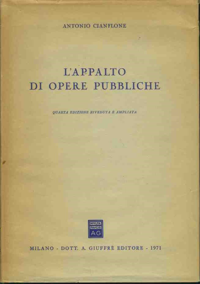 L'appalto di opere pubbliche - copertina