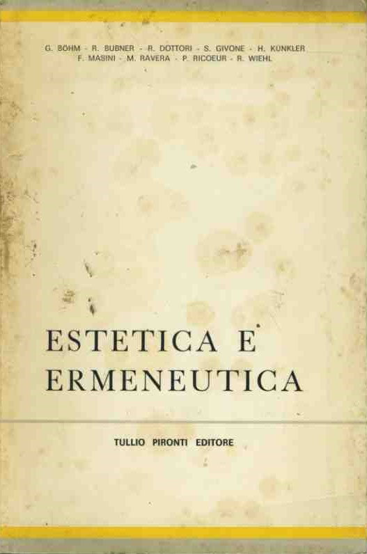 Estetica e ermeneutica - copertina