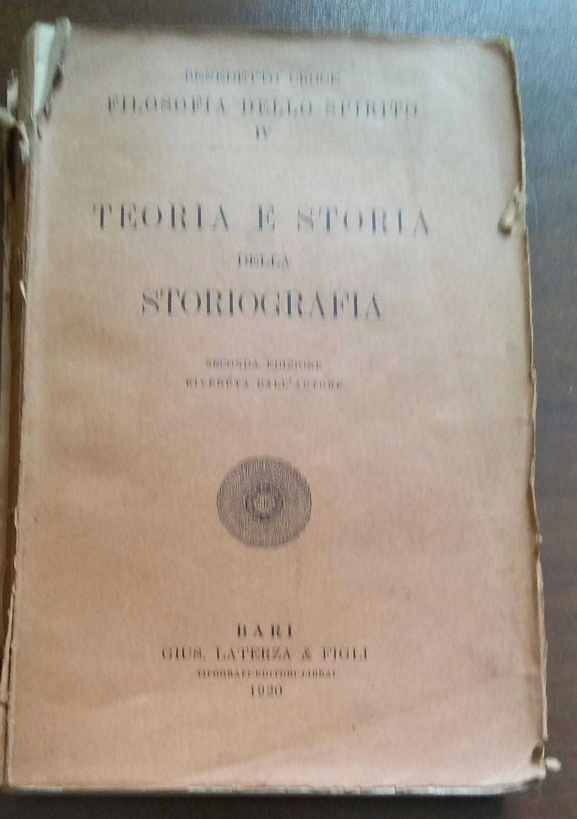 TEORIA E STORIA DELLA STORIOGRAFIA - copertina