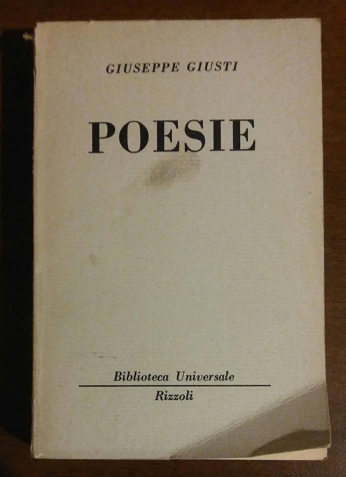 Poesie. - copertina