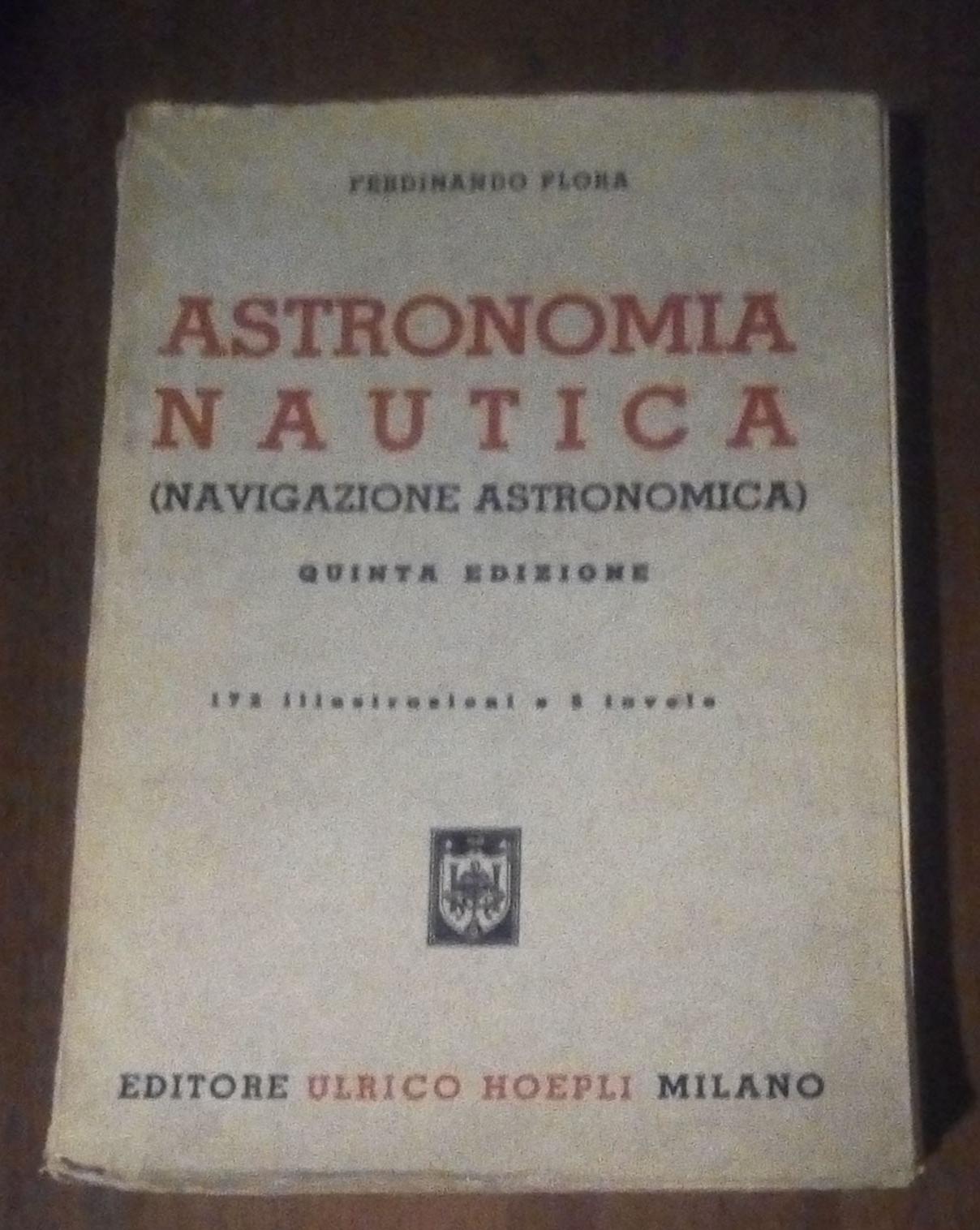 ASTRONOMIA NAUTICA QUINTA EDIZIONE - copertina