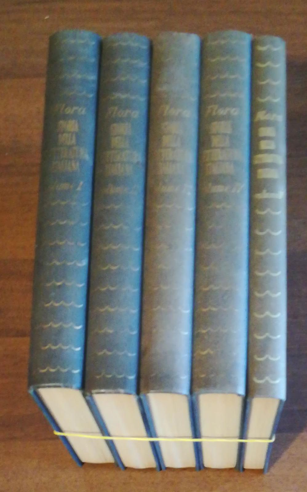 Storia della letteratura italiana 5 volumi - copertina