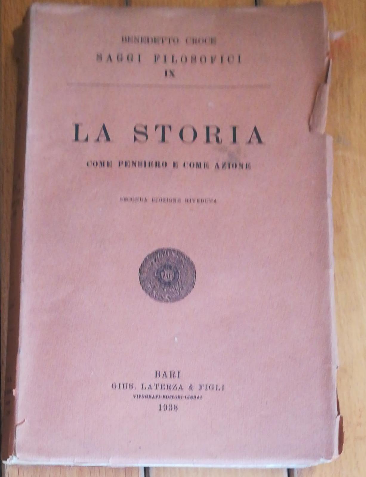 SAGGI FILOSOFICI LA STORIA - copertina