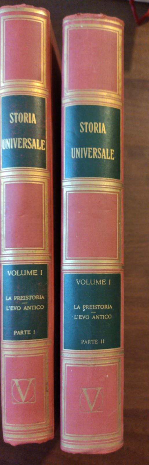 STORIA UNIVERSALE VOLUME I PARTE I VOLUME I PARTE II - copertina